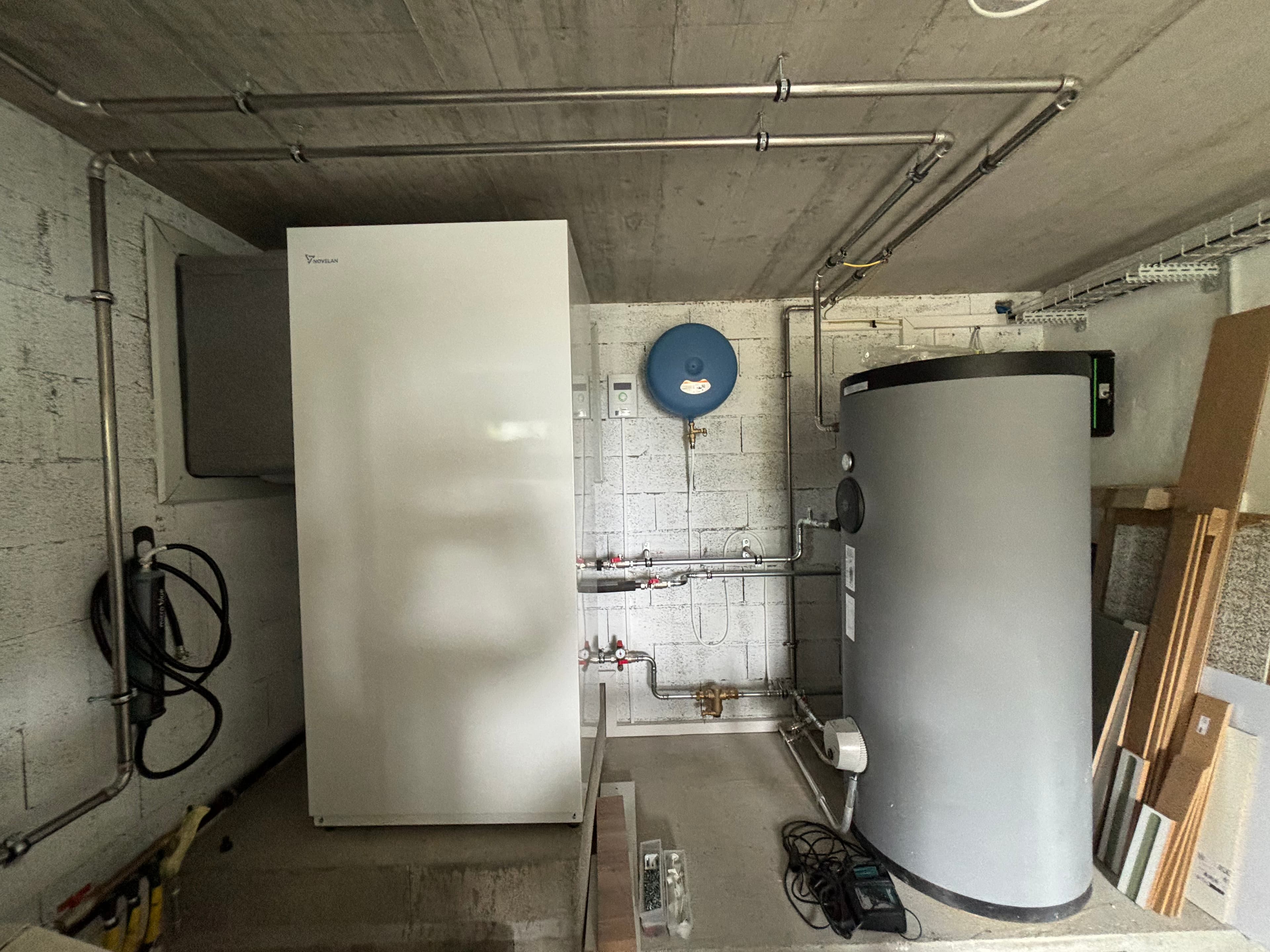 Installation de chauffage centrale