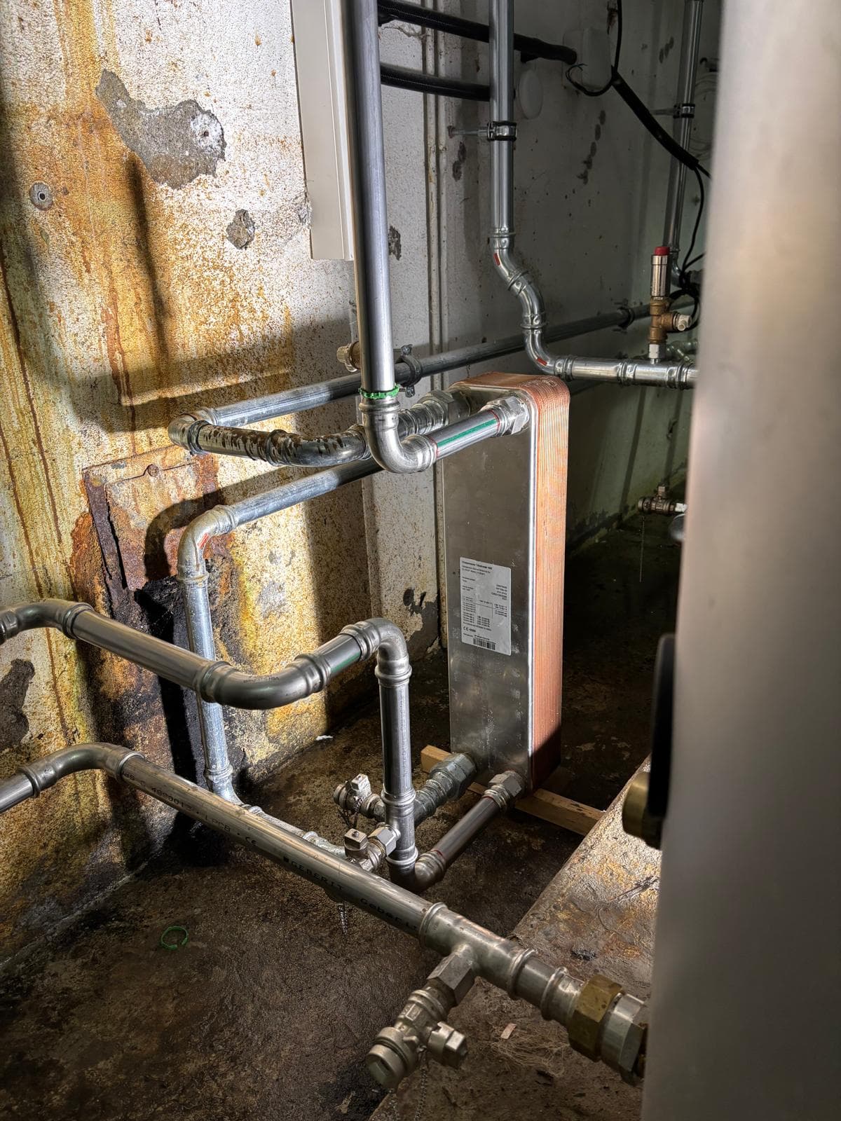 Installation de chauffage centrale