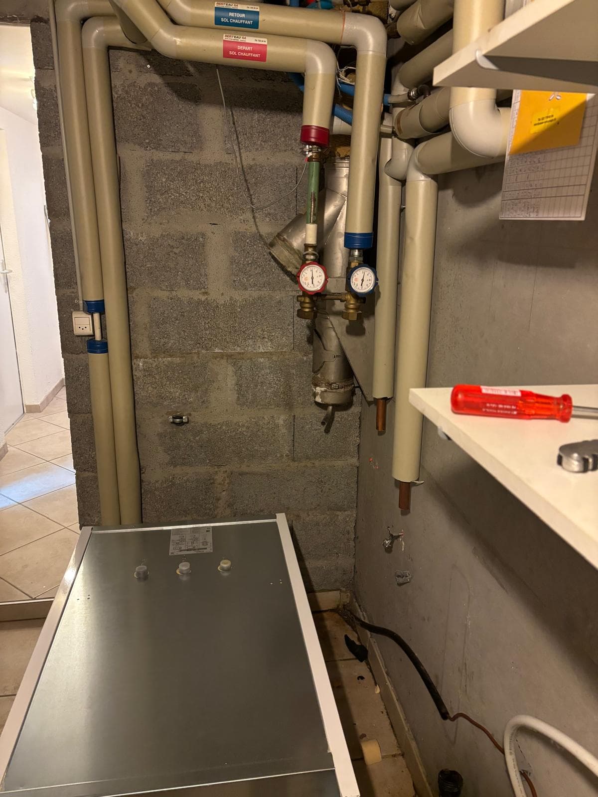 Installation de chauffage centrale