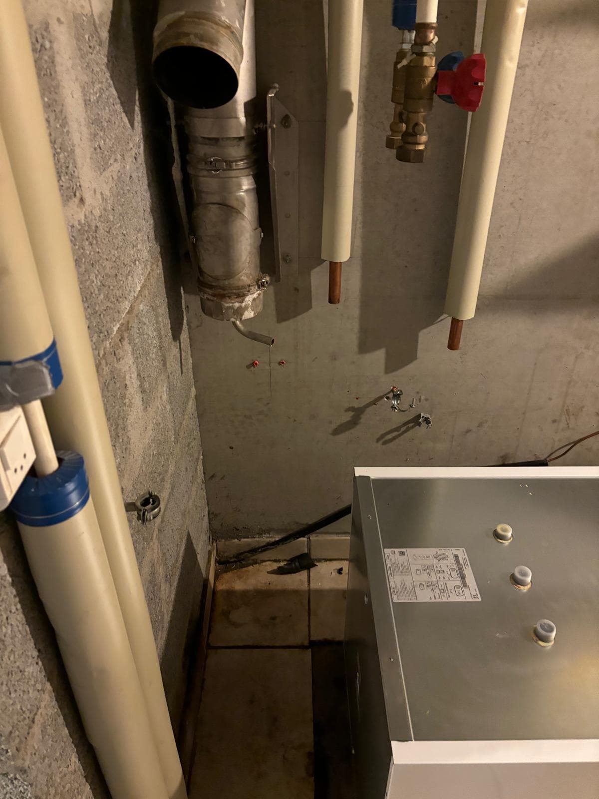 Installation de chauffage centrale