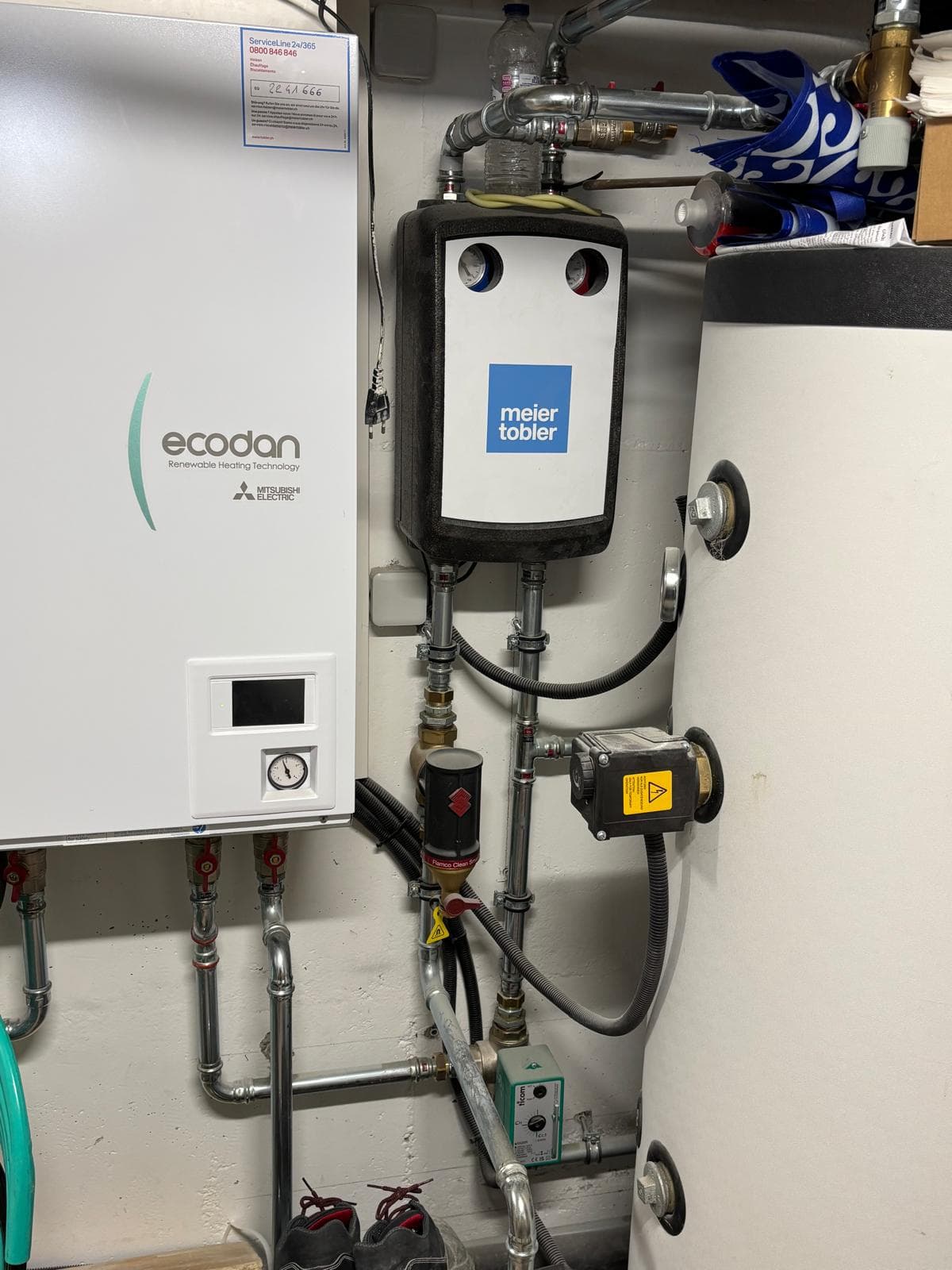 Installation de chauffage centrale