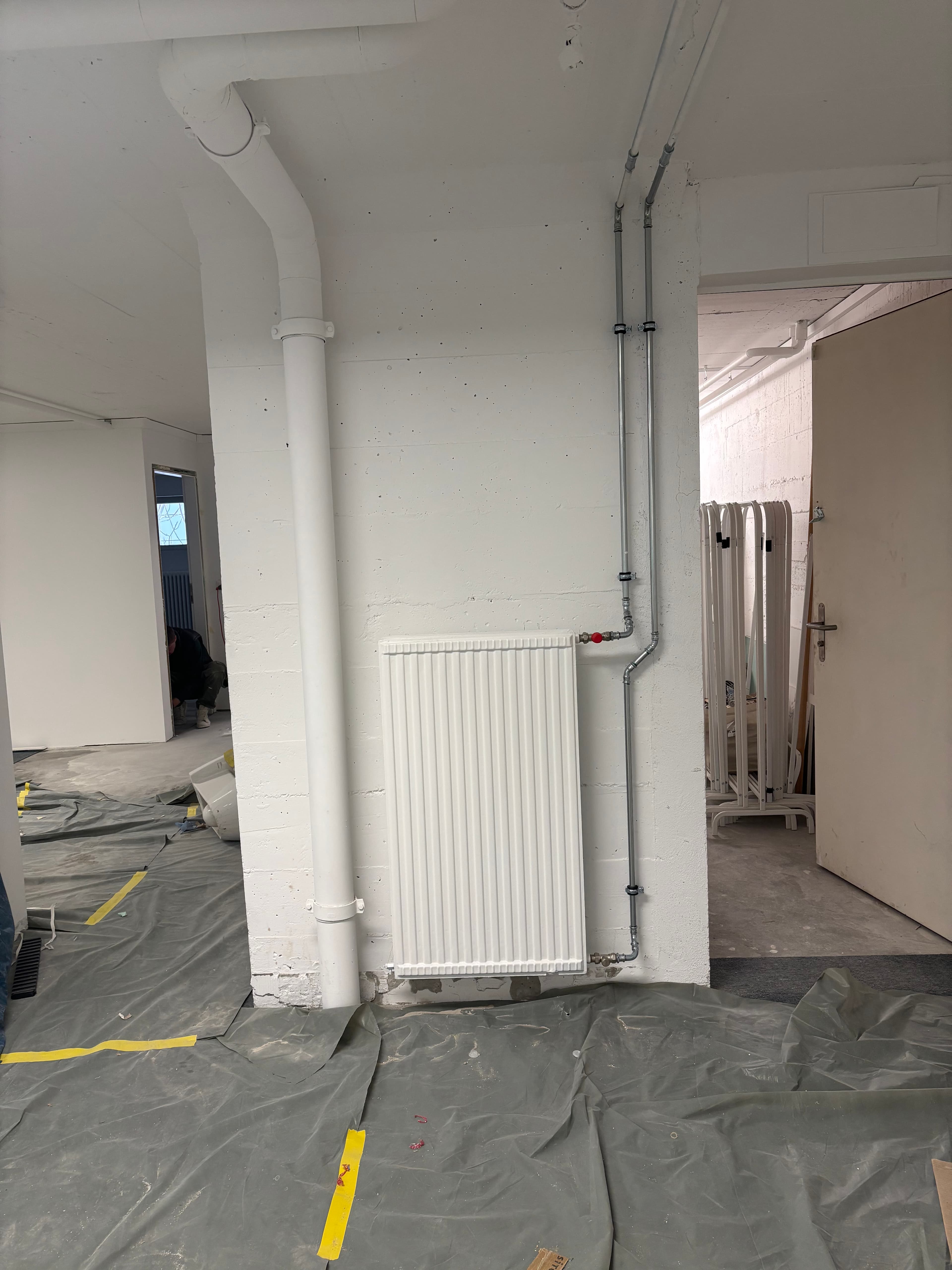 Installation de radiateurs