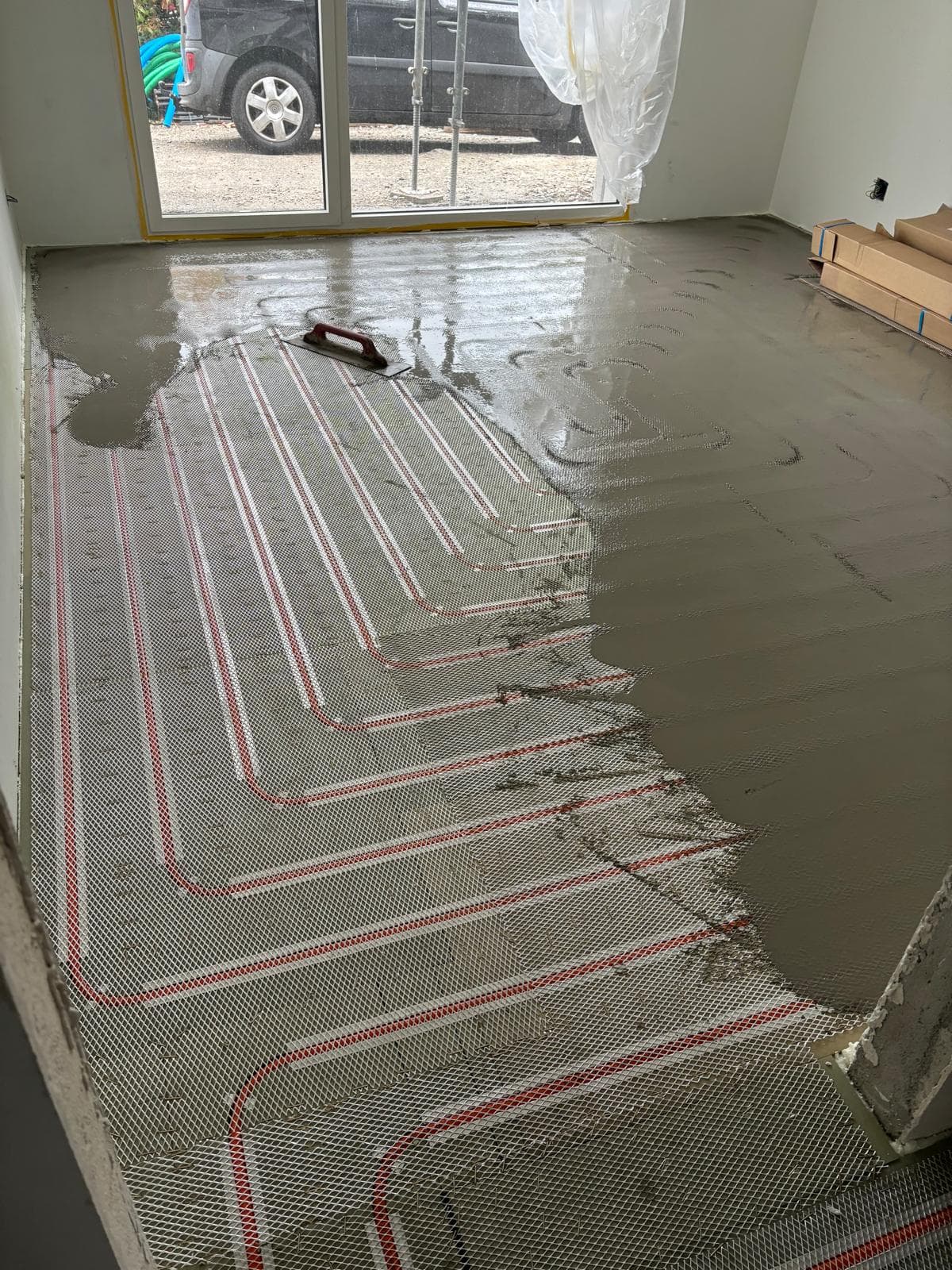 Installation de chauffe eau au sol hydraulique